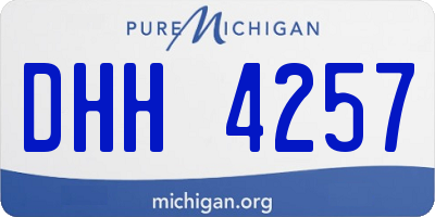 MI license plate DHH4257