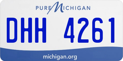 MI license plate DHH4261