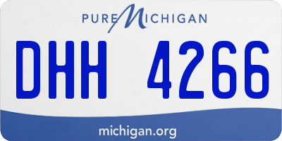 MI license plate DHH4266