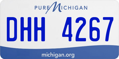 MI license plate DHH4267