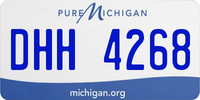 MI license plate DHH4268