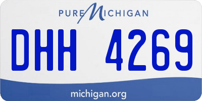 MI license plate DHH4269