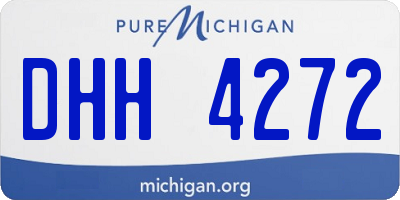 MI license plate DHH4272