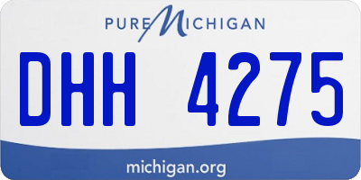 MI license plate DHH4275