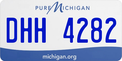 MI license plate DHH4282