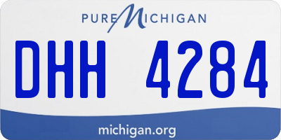 MI license plate DHH4284