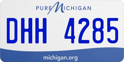MI license plate DHH4285