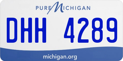 MI license plate DHH4289