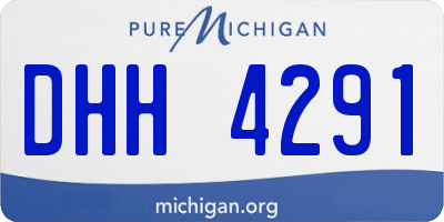 MI license plate DHH4291