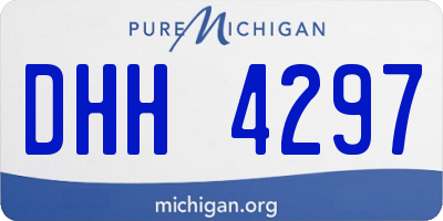 MI license plate DHH4297