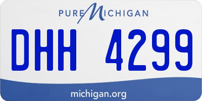 MI license plate DHH4299