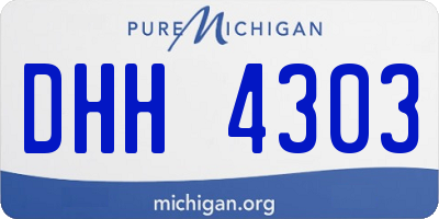 MI license plate DHH4303