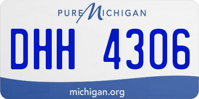 MI license plate DHH4306