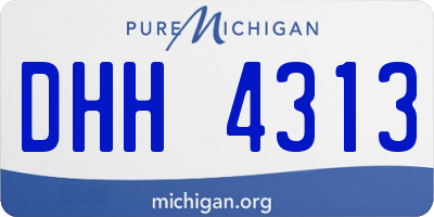 MI license plate DHH4313