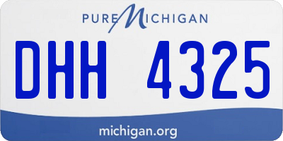 MI license plate DHH4325