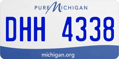 MI license plate DHH4338