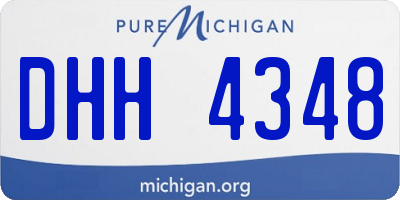 MI license plate DHH4348