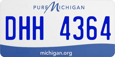 MI license plate DHH4364