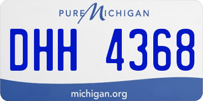 MI license plate DHH4368