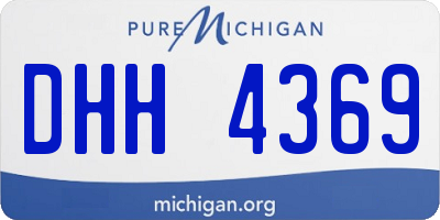 MI license plate DHH4369