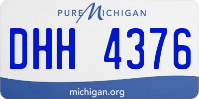 MI license plate DHH4376
