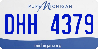 MI license plate DHH4379