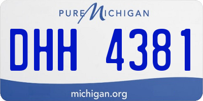 MI license plate DHH4381