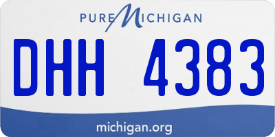 MI license plate DHH4383