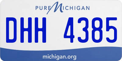 MI license plate DHH4385
