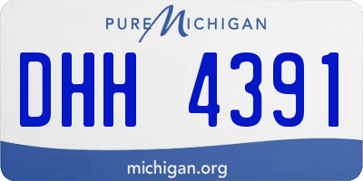 MI license plate DHH4391