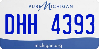 MI license plate DHH4393