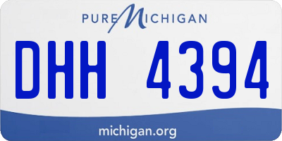 MI license plate DHH4394