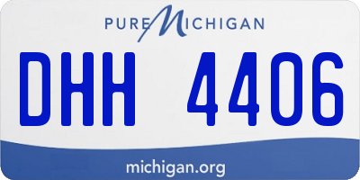 MI license plate DHH4406