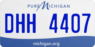 MI license plate DHH4407