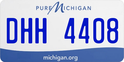 MI license plate DHH4408