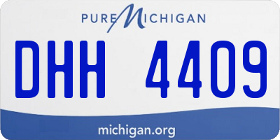 MI license plate DHH4409