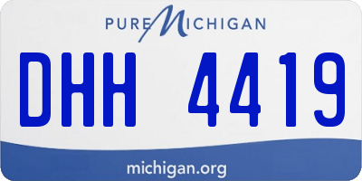 MI license plate DHH4419