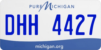 MI license plate DHH4427