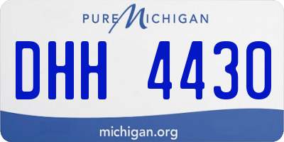 MI license plate DHH4430