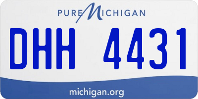 MI license plate DHH4431