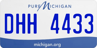 MI license plate DHH4433