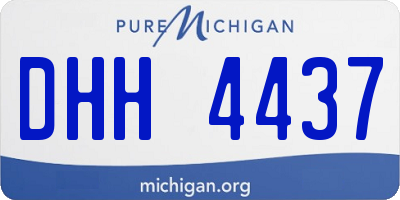 MI license plate DHH4437