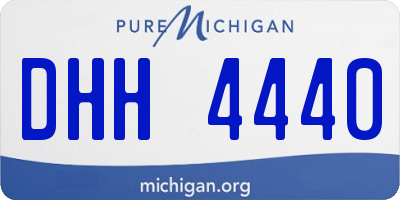MI license plate DHH4440