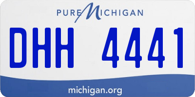 MI license plate DHH4441