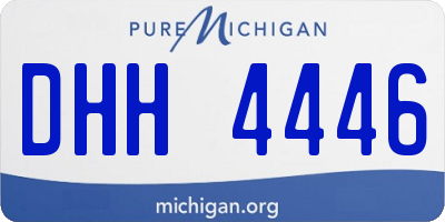 MI license plate DHH4446