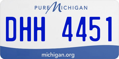 MI license plate DHH4451