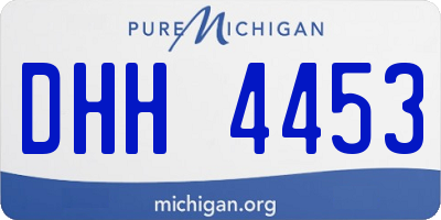 MI license plate DHH4453