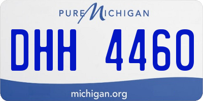 MI license plate DHH4460