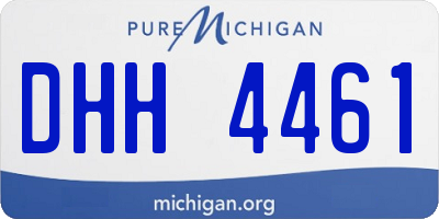 MI license plate DHH4461
