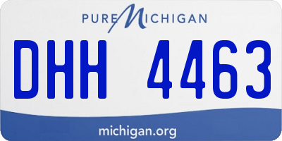MI license plate DHH4463